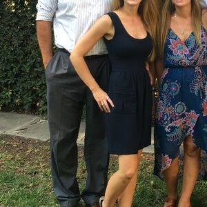 Diane von Furstenberg Scoop Neck A-line Navy Cezanne Dress size 0